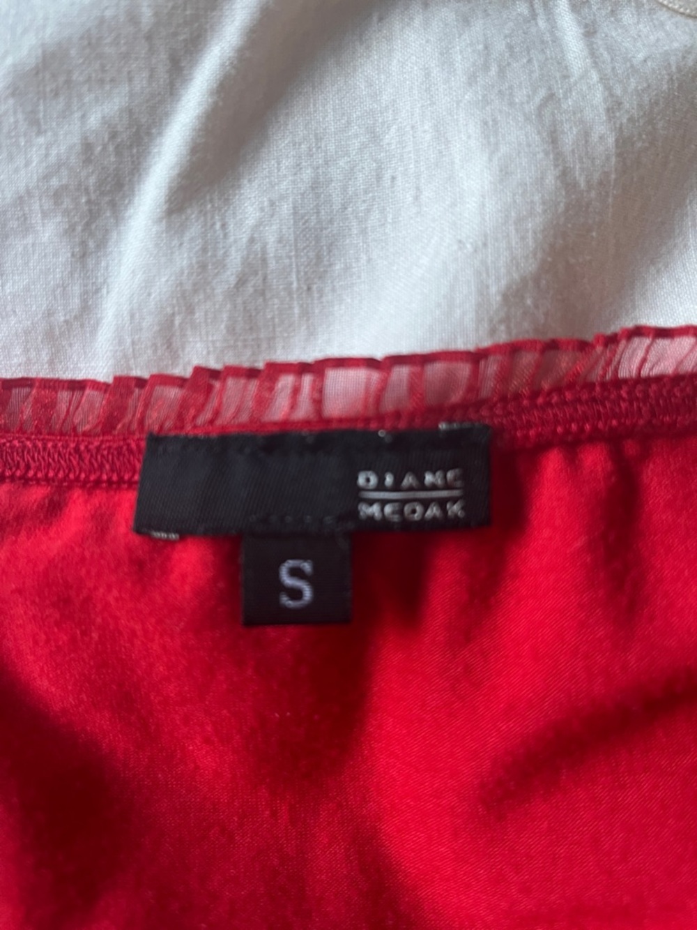 Red Midi Drawstring Skirt - Picture 5 of 5